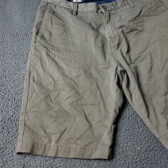 Volcom Chino Shorts Mens Size 34 x11 Beige Cotton Skater Casual - Picture 5 of 10